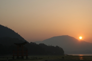 Sunset, Miyajima, Japanese island - High quality royalty free images resources for commercial and personal uses. No payment, No sign up.