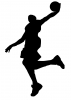 轮廓, 篮球运动员, 人 - Please click to download the original image file.