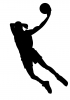 Silhouette, Giocatore di basket, uomo - Please click to download the original image file.