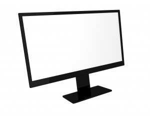 ビッグサイズのモニター, 表示, LCD - 高解像度3Dイメージ、グラフ、白背景、イラスト、ボタンなどすべて無料・会員登録必要なし・商業用利用可能