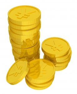Golden Coins, Currency, Japanese Yen - High quality royalty free images resources for commercial and personal uses. No payment, No sign up.