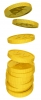 Golden Coins, Currency, Korean Won - Please click to download the original image file.