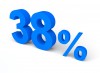 38%, 퍼센트, 세일 - 고해상도 원본 파일을 다운로드 하려면 클릭하세요.