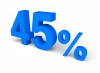 45%, 퍼센트, 세일 - 고해상도 원본 파일을 다운로드 하려면 클릭하세요.
