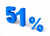 51%, 퍼센트, 세일 - 고해상도 원본 파일을 다운로드 하려면 클릭하세요.