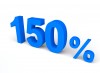 150%, Per cento, Vendita - Please click to download the original image file.