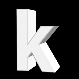 k, キャラクター, アルファベット - 高解像度3Dイメージ、グラフ、白背景、イラスト、ボタンなどすべて無料・会員登録必要なし・商業用利用可能