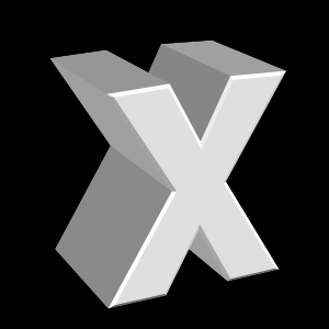 x, キャラクター, アルファベット - 高解像度3Dイメージ、グラフ、白背景、イラスト、ボタンなどすべて無料・会員登録必要なし・商業用利用可能