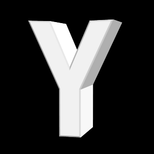 Y, キャラクター, アルファベット - 高解像度3Dイメージ、グラフ、白背景、イラスト、ボタンなどすべて無料・会員登録必要なし・商業用利用可能