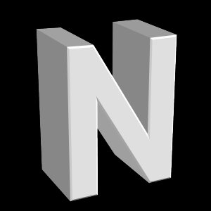 N, キャラクター, アルファベット - 高解像度3Dイメージ、グラフ、白背景、イラスト、ボタンなどすべて無料・会員登録必要なし・商業用利用可能