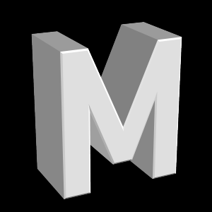 M, キャラクター, アルファベット - 高解像度3Dイメージ、グラフ、白背景、イラスト、ボタンなどすべて無料・会員登録必要なし・商業用利用可能