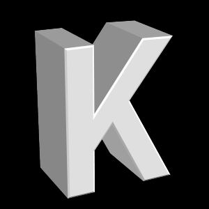 K, キャラクター, アルファベット - 高解像度3Dイメージ、グラフ、白背景、イラスト、ボタンなどすべて無料・会員登録必要なし・商業用利用可能