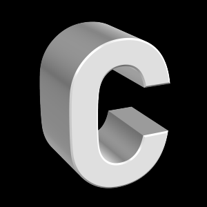 C, キャラクター, アルファベット - 高解像度3Dイメージ、グラフ、白背景、イラスト、ボタンなどすべて無料・会員登録必要なし・商業用利用可能