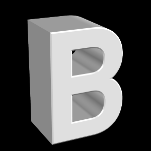 B, キャラクター, アルファベット - 高解像度3Dイメージ、グラフ、白背景、イラスト、ボタンなどすべて無料・会員登録必要なし・商業用利用可能