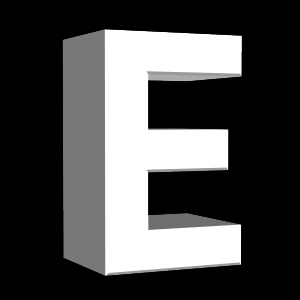 E, キャラクター, アルファベット - 高解像度3Dイメージ、グラフ、白背景、イラスト、ボタンなどすべて無料・会員登録必要なし・商業用利用可能