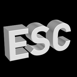 ESC, エスケープ, 3D - 高解像度3Dイメージ、グラフ、白背景、イラスト、ボタンなどすべて無料・会員登録必要なし・商業用利用可能