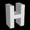 H, Character, Alphabet - Please click to download the original image file.