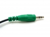 Audio cable, Line, Green - Please click to download the original image file.