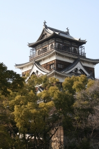 日本の城, Hiroshimajyou, 広島 - 高解像度3Dイメージ、グラフ、白背景、イラスト、ボタンなどすべて無料・会員登録必要なし・商業用利用可能