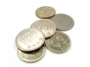 韓国のお金, コイン, 通貨 - 高解像度3Dイメージ、グラフ、白背景、イラスト、ボタンなどすべて無料・会員登録必要なし・商業用利用可能