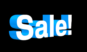 Sale!, 3D, Blue - High quality royalty free images resources for commercial and personal uses. No payment, No sign up.