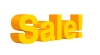 Sale!, 3D, Yellow - Please click to download the original image file.