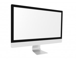アップルのスタイルビッグサイズのモニター, 表示, LCD - 高解像度3Dイメージ、グラフ、白背景、イラスト、ボタンなどすべて無料・会員登録必要なし・商業用利用可能