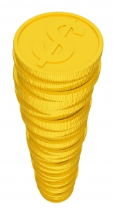 Golden Coins, Currency, USA Dollar - High quality royalty free images resources for commercial and personal uses. No payment, No sign up.
