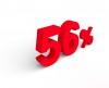 56%, パーセント, 販売 - 高解像度・大きいサイズのイメージをダウンロードするためにはクリックして下さい。