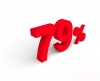79%, パーセント, 販売 - 高解像度・大きいサイズのイメージをダウンロードするためにはクリックして下さい。