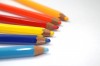 色鉛筆, オレンジ, 青 - 高解像度・大きいサイズのイメージをダウンロードするためにはクリックして下さい。