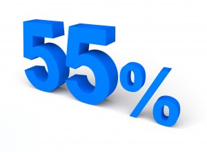 55%, パーセント, 販売 - 高解像度3Dイメージ、グラフ、白背景、イラスト、ボタンなどすべて無料・会員登録必要なし・商業用利用可能