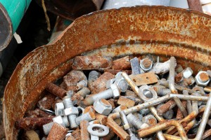 Trash, Scrap metal, Nuts - High quality royalty free images resources for commercial and personal uses. No payment, No sign up.