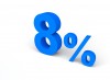 8%, パーセント, 販売 - 高解像度・大きいサイズのイメージをダウンロードするためにはクリックして下さい。