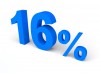16%, 퍼센트, 세일 - 고해상도 원본 파일을 다운로드 하려면 클릭하세요.