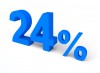 24%, 퍼센트, 세일 - 고해상도 원본 파일을 다운로드 하려면 클릭하세요.