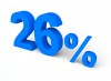26%, 퍼센트, 세일 - 고해상도 원본 파일을 다운로드 하려면 클릭하세요.