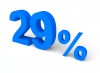 29%, パーセント, 販売 - 高解像度・大きいサイズのイメージをダウンロードするためにはクリックして下さい。
