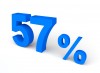 57%, パーセント, 販売 - 高解像度・大きいサイズのイメージをダウンロードするためにはクリックして下さい。