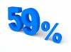 59%, 퍼센트, 세일 - 고해상도 원본 파일을 다운로드 하려면 클릭하세요.