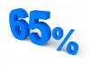 65%, パーセント, 販売 - 高解像度・大きいサイズのイメージをダウンロードするためにはクリックして下さい。