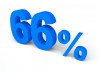 66%, パーセント, 販売 - 高解像度・大きいサイズのイメージをダウンロードするためにはクリックして下さい。