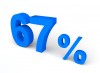 67%, パーセント, 販売 - 高解像度・大きいサイズのイメージをダウンロードするためにはクリックして下さい。