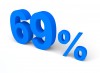 69%, 퍼센트, 세일 - 고해상도 원본 파일을 다운로드 하려면 클릭하세요.