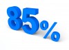 85%, 퍼센트, 세일 - 고해상도 원본 파일을 다운로드 하려면 클릭하세요.