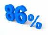 86%, 퍼센트, 세일 - 고해상도 원본 파일을 다운로드 하려면 클릭하세요.
