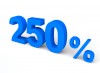 250%, 퍼센트, 세일 - 고해상도 원본 파일을 다운로드 하려면 클릭하세요.